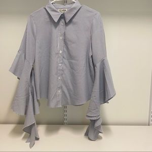 Topshop Ruffle Shirt